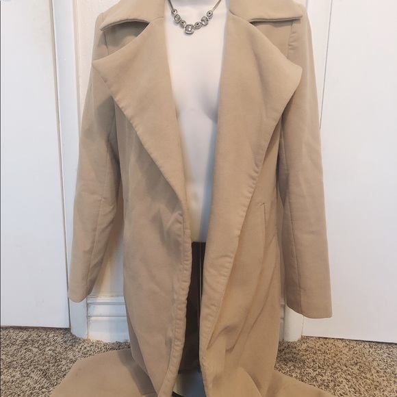 missguided camel duster long coat - Picture 3 of 3